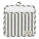 Pot holder gray stripe