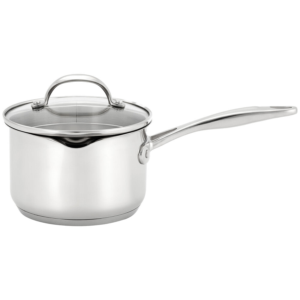 Profile steelpan 14cm 0,8L met afgietdeksel