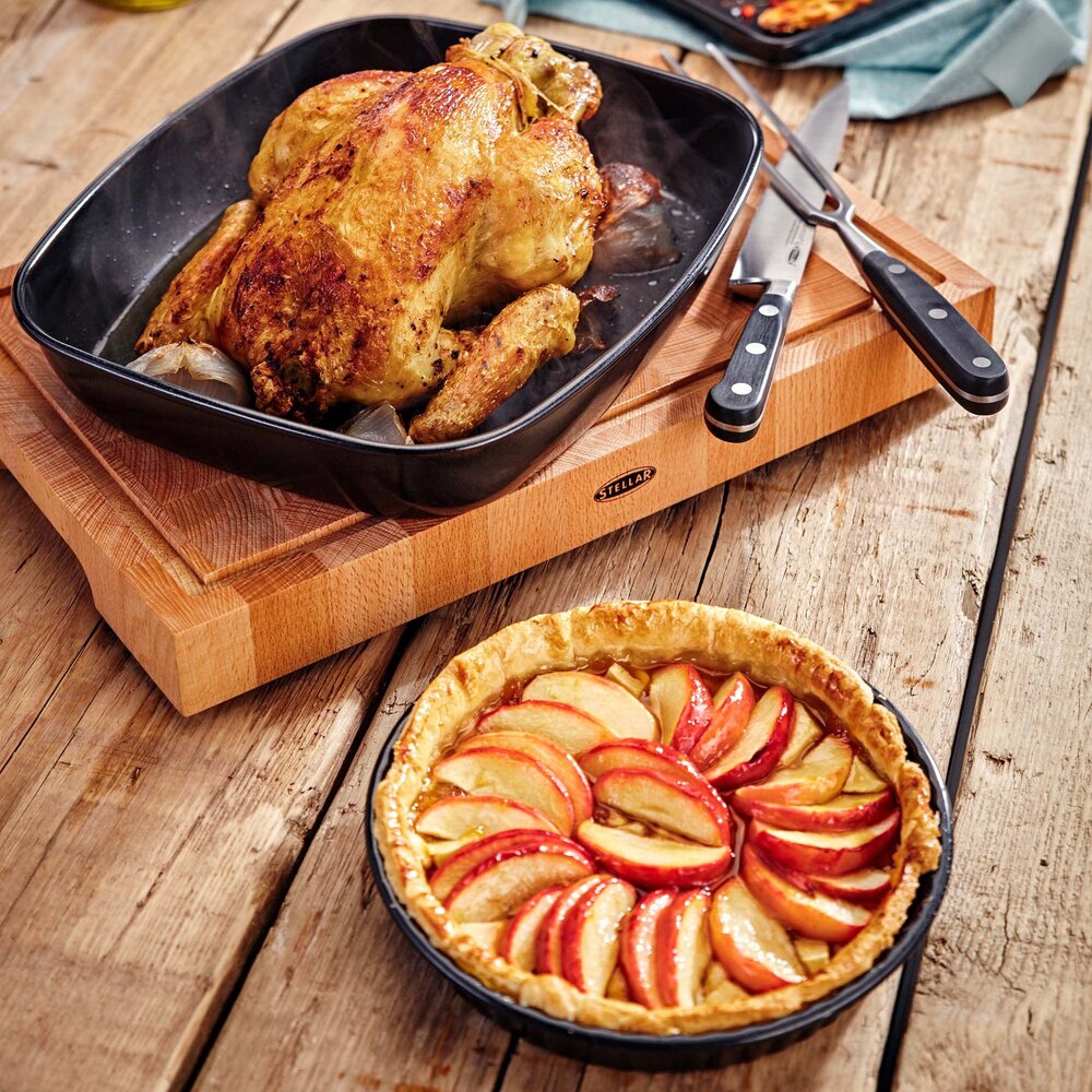 Fluted loose base flan tin 20cm