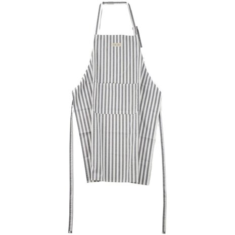 Apron gray stripe