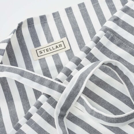 Apron gray stripe