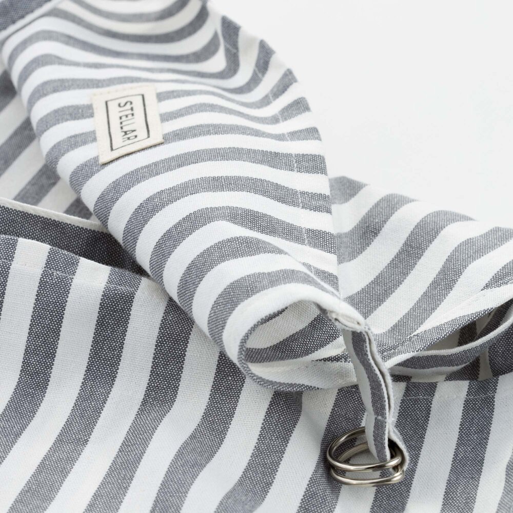 Apron gray stripe