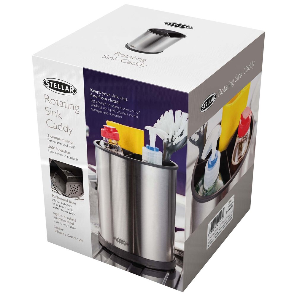 Draaibare sink caddy / gootsteenorganizer