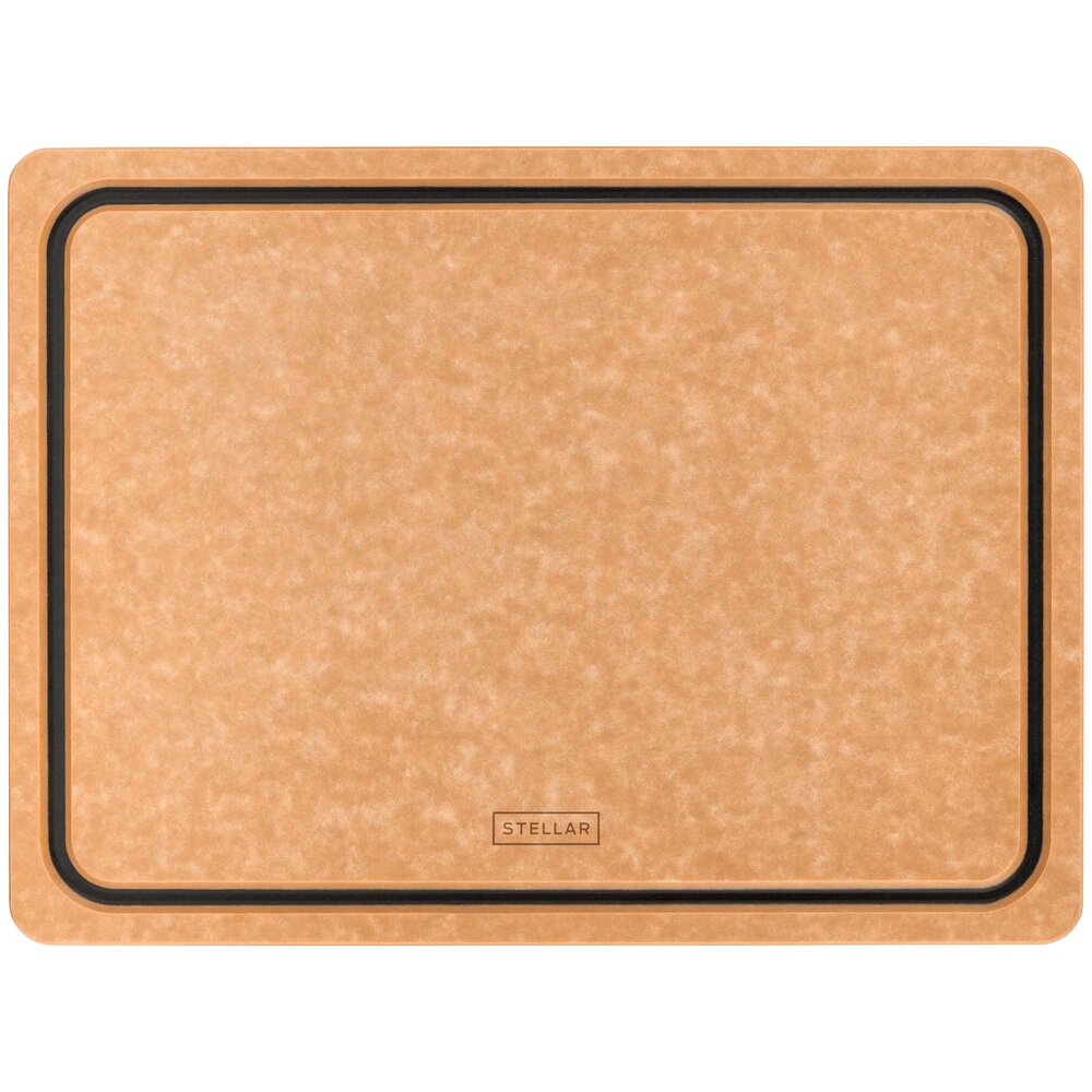 Wood fiber cutting board 36x28x1cm with juice groove