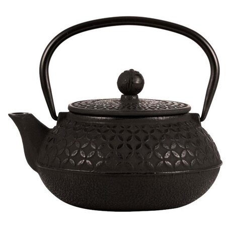 Gietijzeren theepot 1L met RVS filter