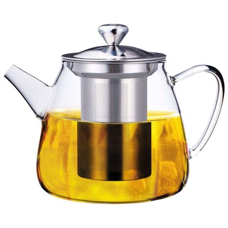 Glass teapot 800ml with filter