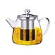 Glazen theepot 450ml met RVS filter
