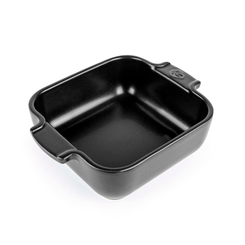 Peugeot Appolia vierkante keramische ovenschaal 18cm Noir Satin