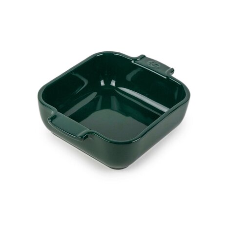 Peugeot Appolia vierkante keramische ovenschaal 18cm Vert Forêt