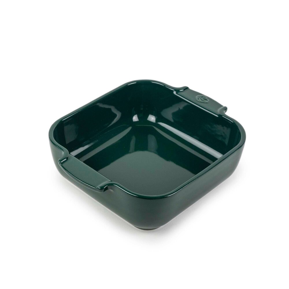 Peugeot Appolia vierkante keramische ovenschaal 21cm Vert Forêt