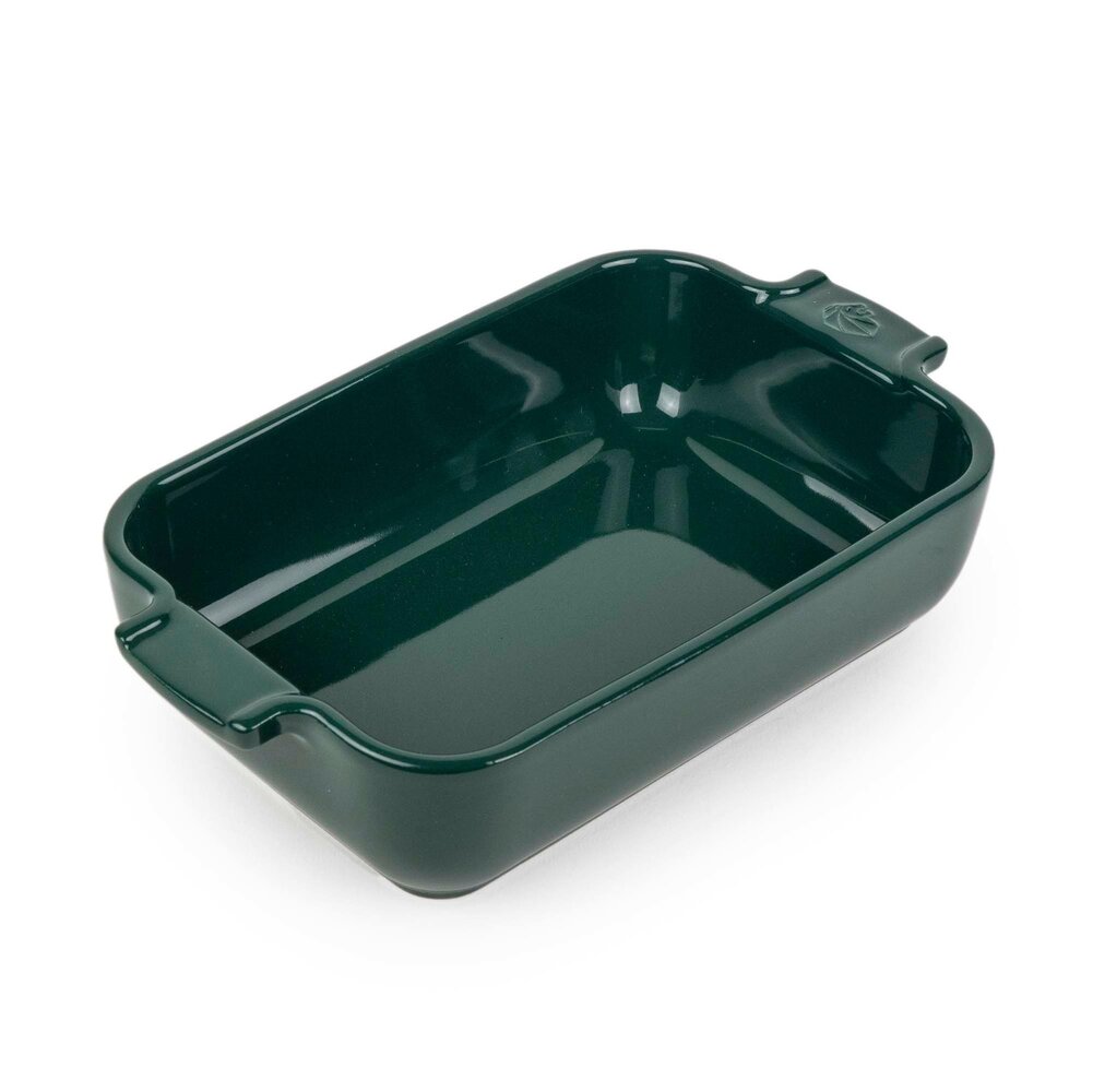 Peugeot Appolia rectangular ceramic oven dish 22cm Vert Forêt