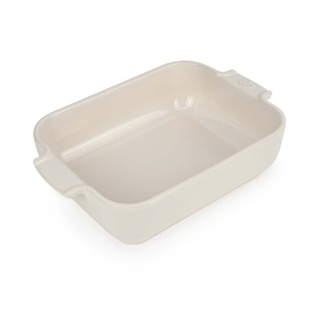 Peugeot Appolia rectangular ceramic oven dish 25cm Écru