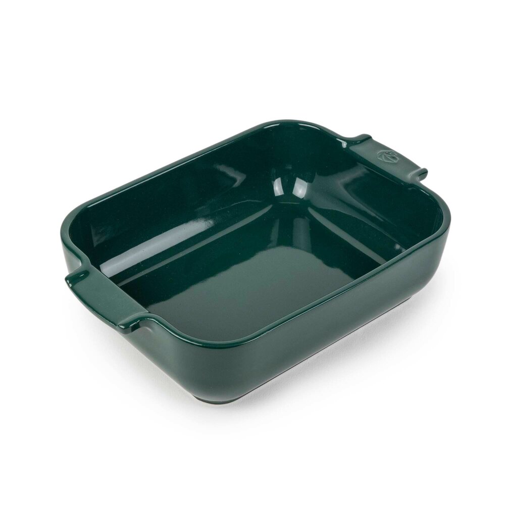 Peugeot Appolia rectangular ceramic oven dish 25cm Vert Forêt