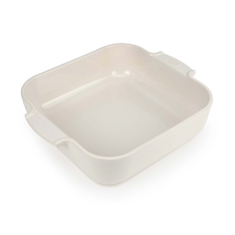 Peugeot Appolia vierkante keramische ovenschaal 28cm Écru