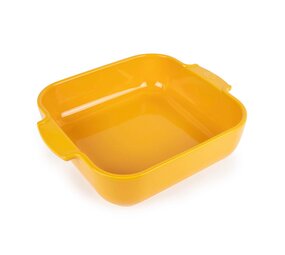 Peugeot Appolia Ceramic square oven pan 28cm Jaune Safran Peugeot Appolia Ceramic square oven pan 28cm Jaune Safran