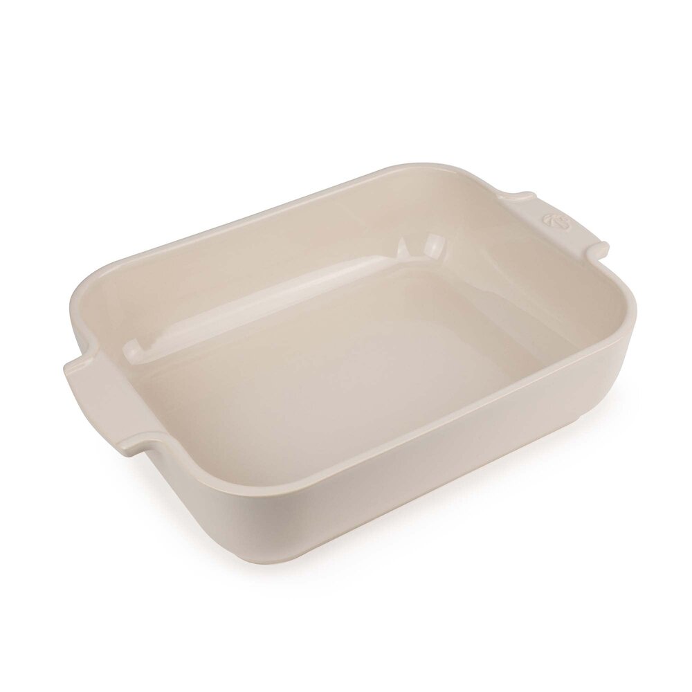 Peugeot Appolia rectangular ceramic oven dish 32cm Écru