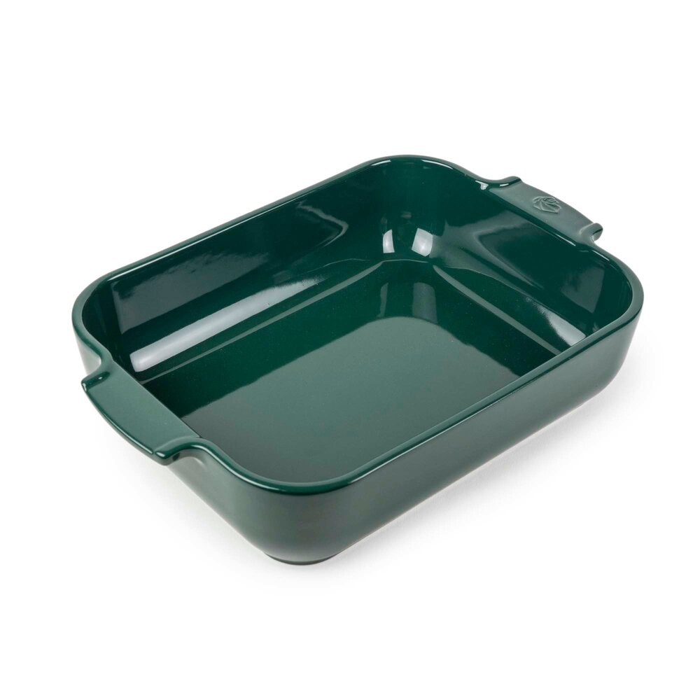 Peugeot Appolia rectangular ceramic oven dish 32cm Vert Forêt