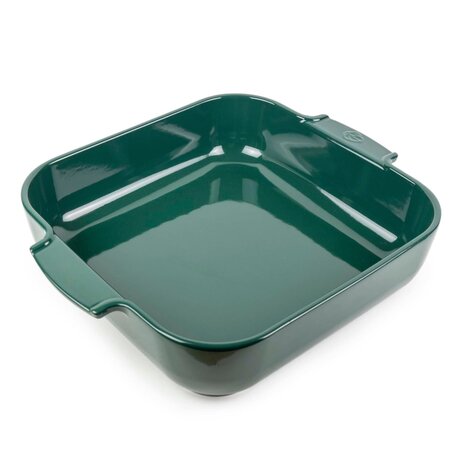 Peugeot Appolia vierkante keramische ovenschaal 36cm Vert Forêt
