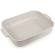 Peugeot Appolia rectangular ceramic oven dish 40cm Écru
