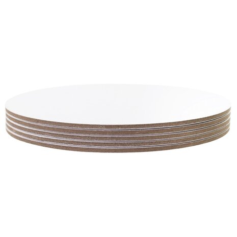 PME 5 cake drums 25cm white, thickness 3mm