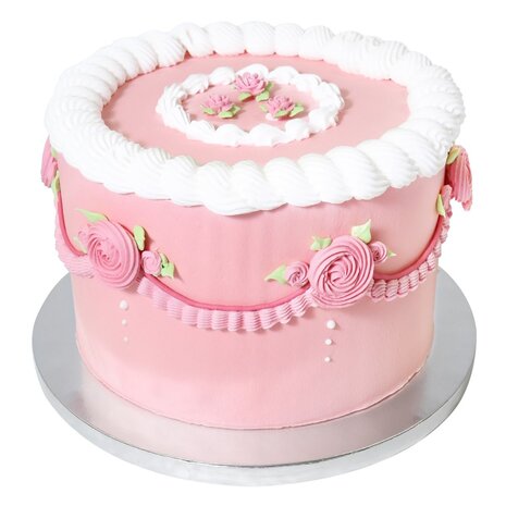 PME Cakedrum 25cm zilver 12mm dik