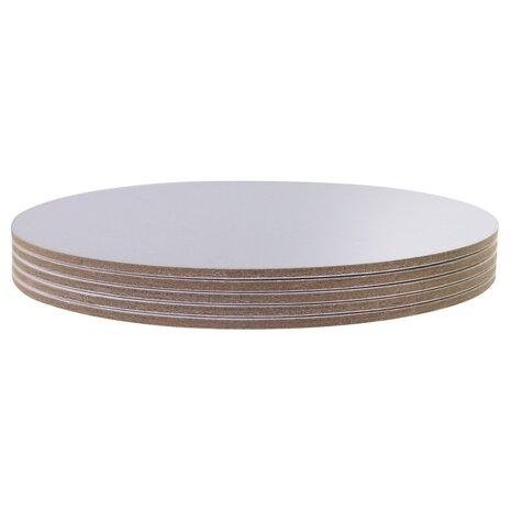 PME 5 cake drums 25cm silver, thickness 3mm