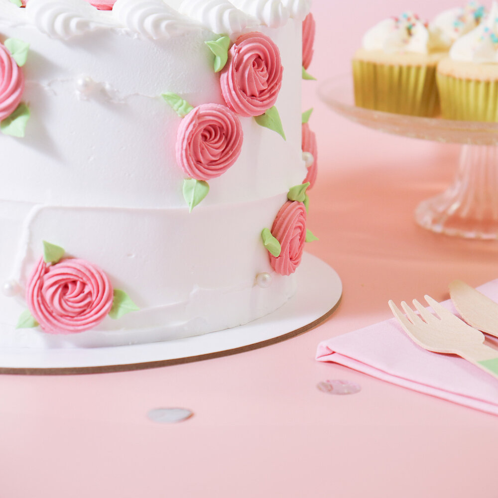 PME 5 cake drums 30cm white, thickness 3mm