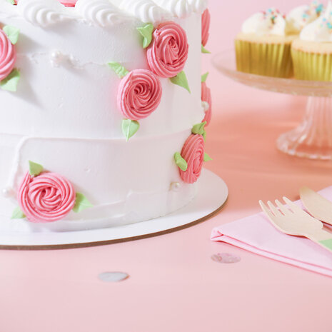 PME 5 cake drums 30cm white, thickness 3mm