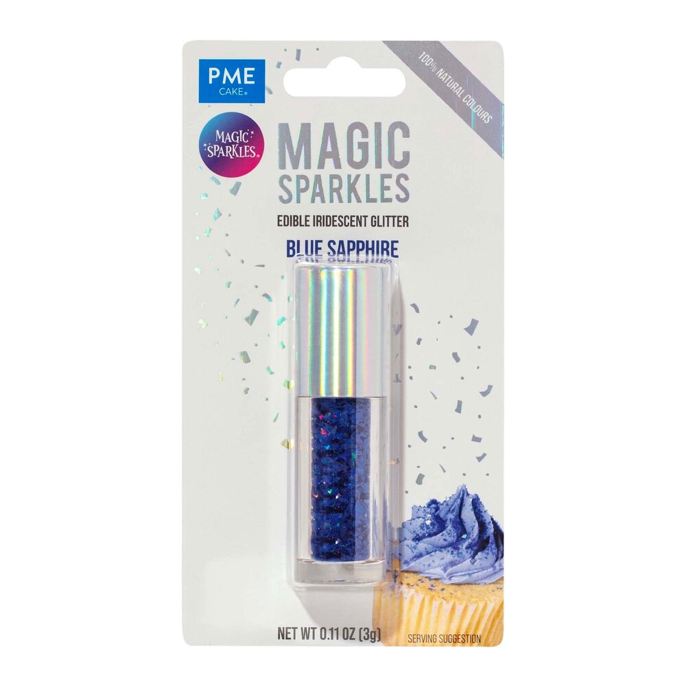 PME Edible Iridescent Glitter 3g "Blue Sapphire"