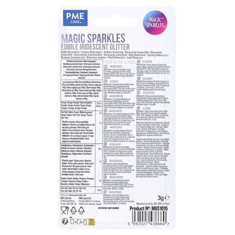 PME Eetbare glitter 3g "Head in the Clouds"