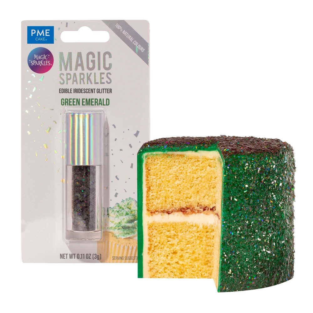 PME Edible Iridescent Glitter 3g Green