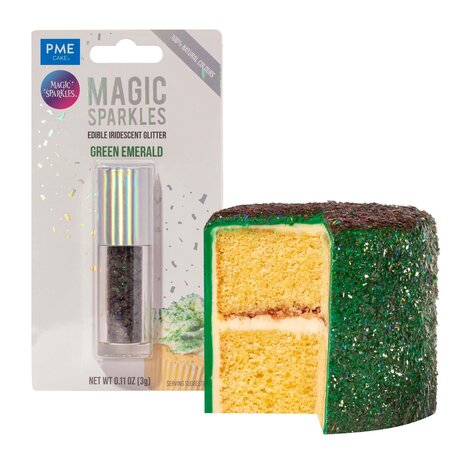 PME Edible Iridescent Glitter 3g Green