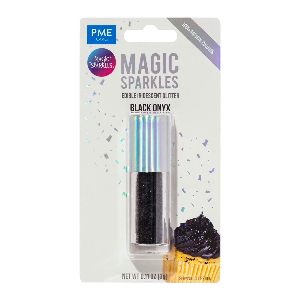 PME Edible Iridescent Glitter 3g Black