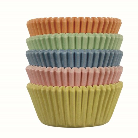 PME 100 pastel mini paper muffin cases PME 100 pastel mini paper muffin cases