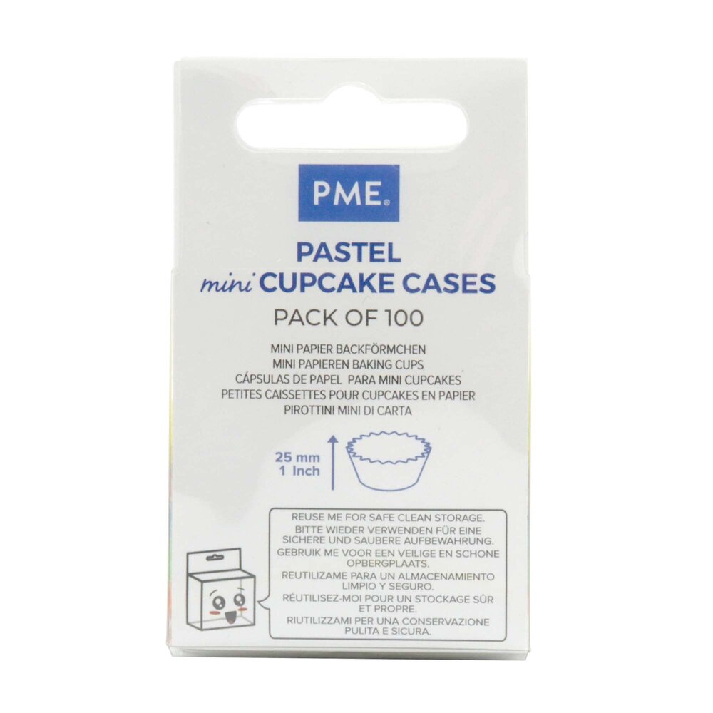 PME 100 pastel mini paper muffin cases PME 100 pastel mini paper muffin cases
