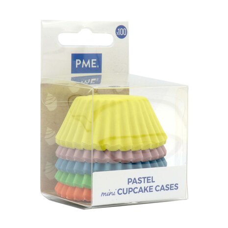 PME 100 mini-muffinvormpjes pastel