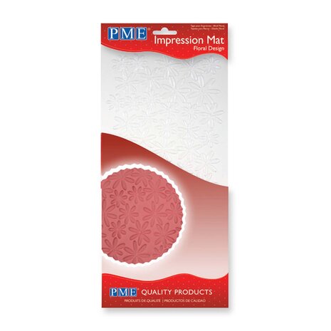 PME Impression Mat - Floral (150 x 305mm / 6 x 12”)