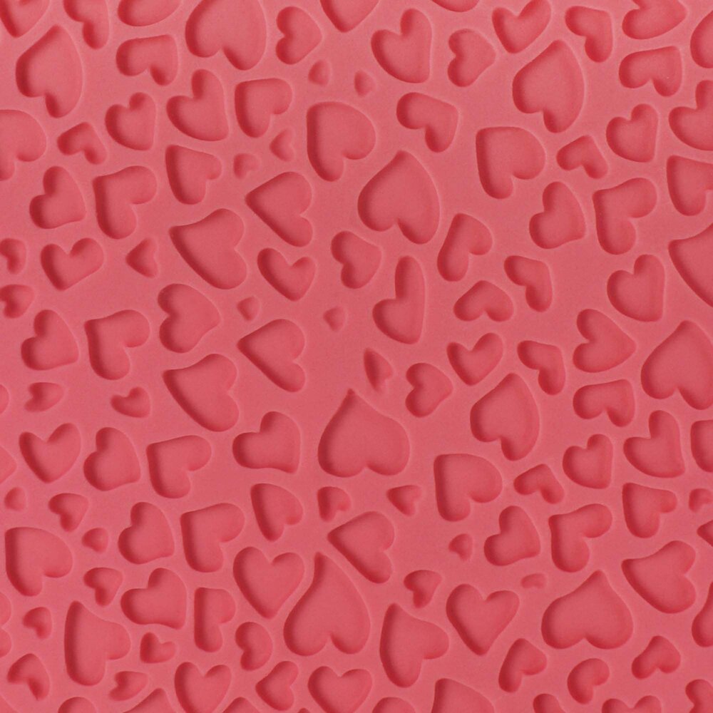 PME Impression Mat - Mini Heart Design (150 x 305mm / 6 x 12”) PME Impression Mat - Mini Heart Design (150 x 305mm / 6 x 12”)