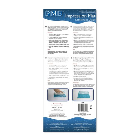 PME Impression Mat - Cobblestone (150 x 305mm / 6 x 12”)