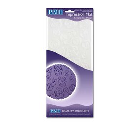 PME Impression Mat - Rose Design (150 x 305mm / 6 x 12”)