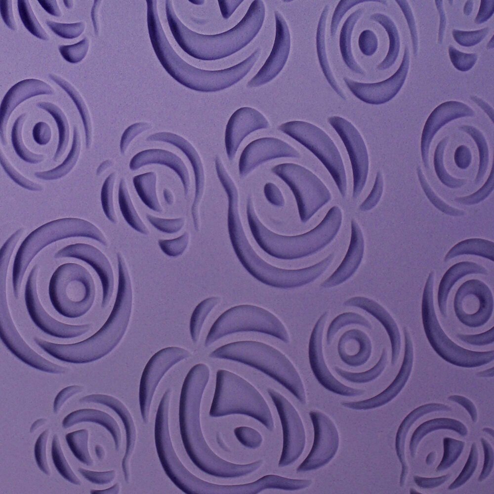 PME Impression Mat - Rose Design (150 x 305mm / 6 x 12”)