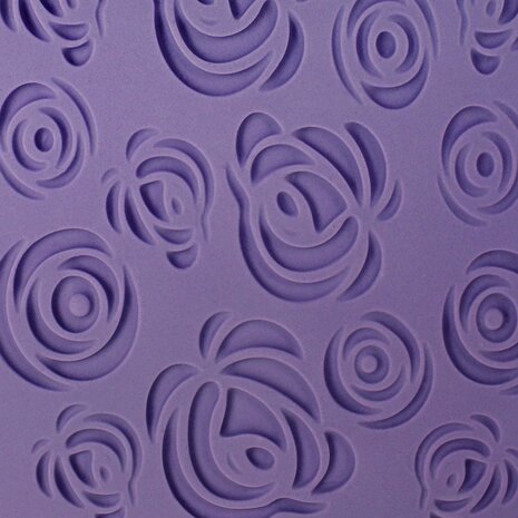 PME Impression Mat - Rose Design (150 x 305mm / 6 x 12”)