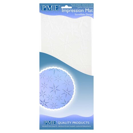 PME Impression Mat - Snowflake Design (150 x 305mm / 6 x 12”)