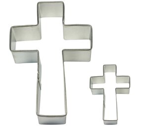 PME 2 piece cross cookie cutter set