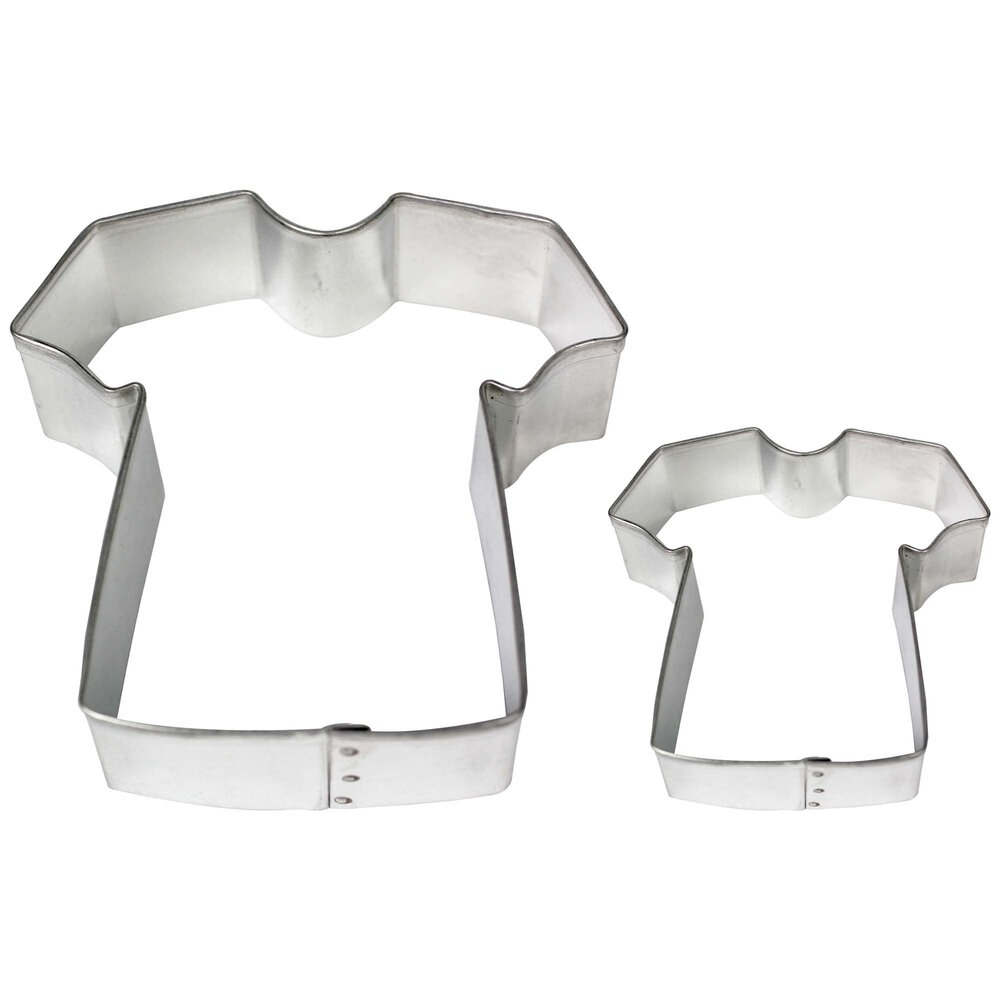 PME 2 piece t-shirt cookie cutter set PME 2 piece t-shirt cookie cutter set