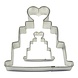 PME 2 piece wedding cake cookie cutter set PME 2 piece wedding cake cookie cutter set