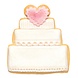 PME 2 piece wedding cake cookie cutter set PME 2 piece wedding cake cookie cutter set