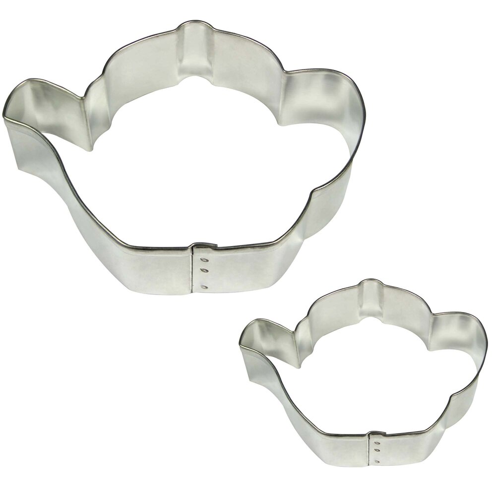 PME 2 piece teapot cookie cutter set PME 2 piece teapot cookie cutter set