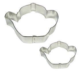 PME 2 piece teapot cookie cutter set