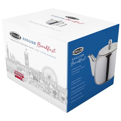 RVS theepot 900ml